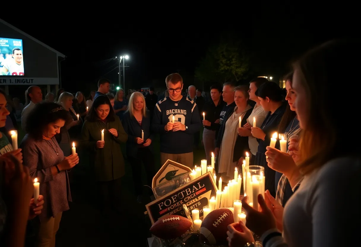 Community members gathered in remembrance of Coach Mike Nash