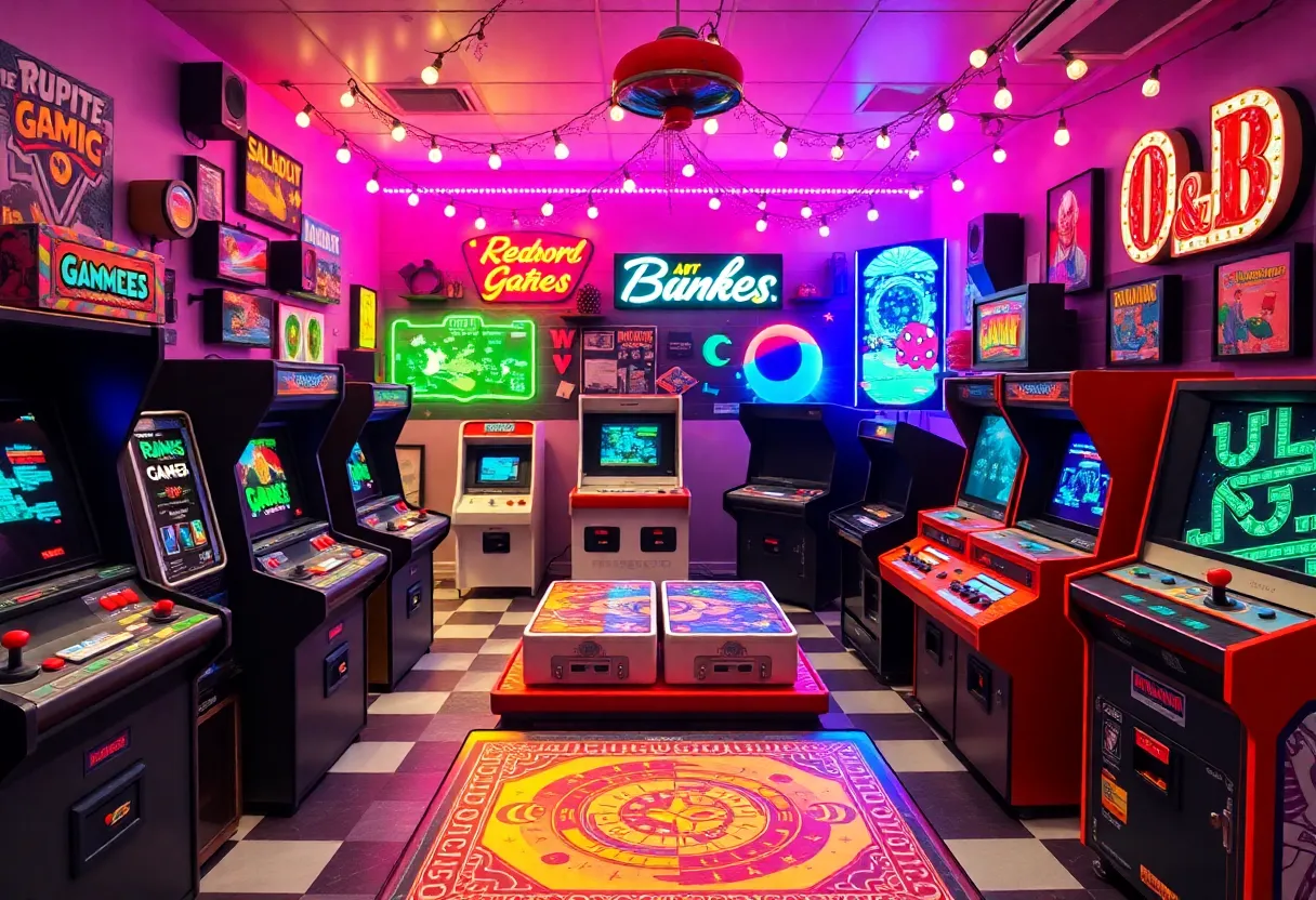 Colorful gaming hub at DreamHack Atlanta