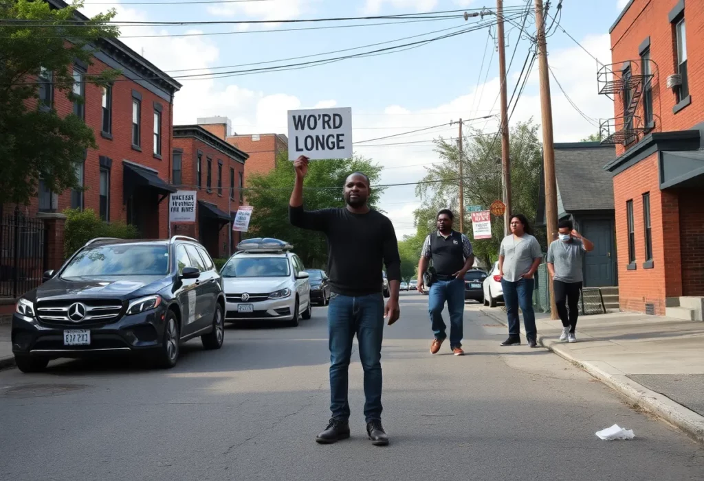 Community street in southwest Atlanta