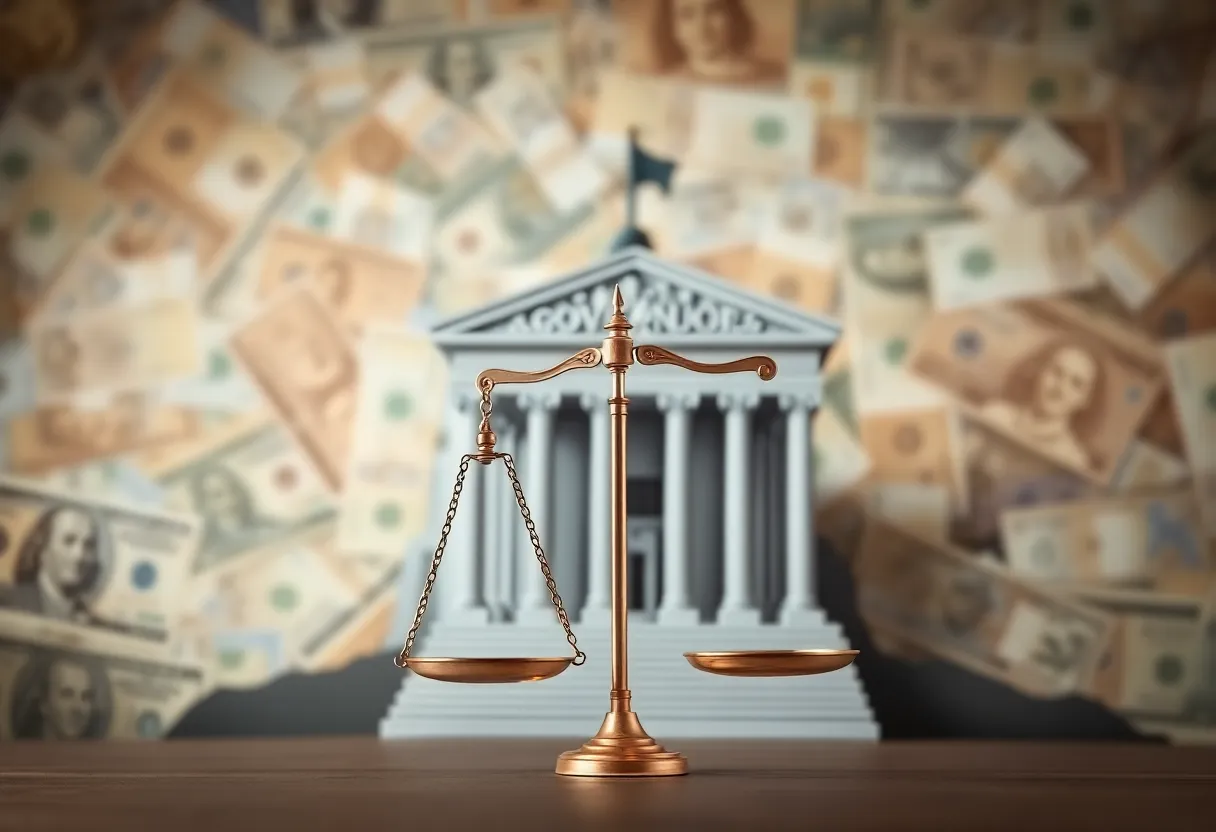 Illustration representing the Atlanta Housing Authority and fraud investigation