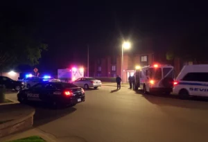 Police responding to a shooting incident at an Atlanta apartment complex.