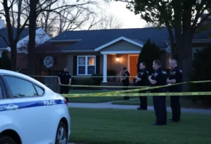 Police incident scene in Virginia Highland, Atlanta