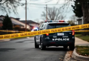 Police presence at a shooting scene in Atlanta
