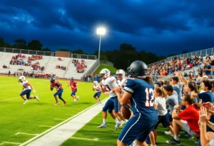 High school football players competing in the Georgia Elite Classic