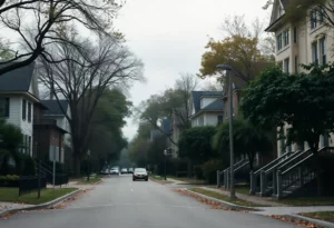 Quiet neighborhood near Piedmont Park where tragic incident occurred