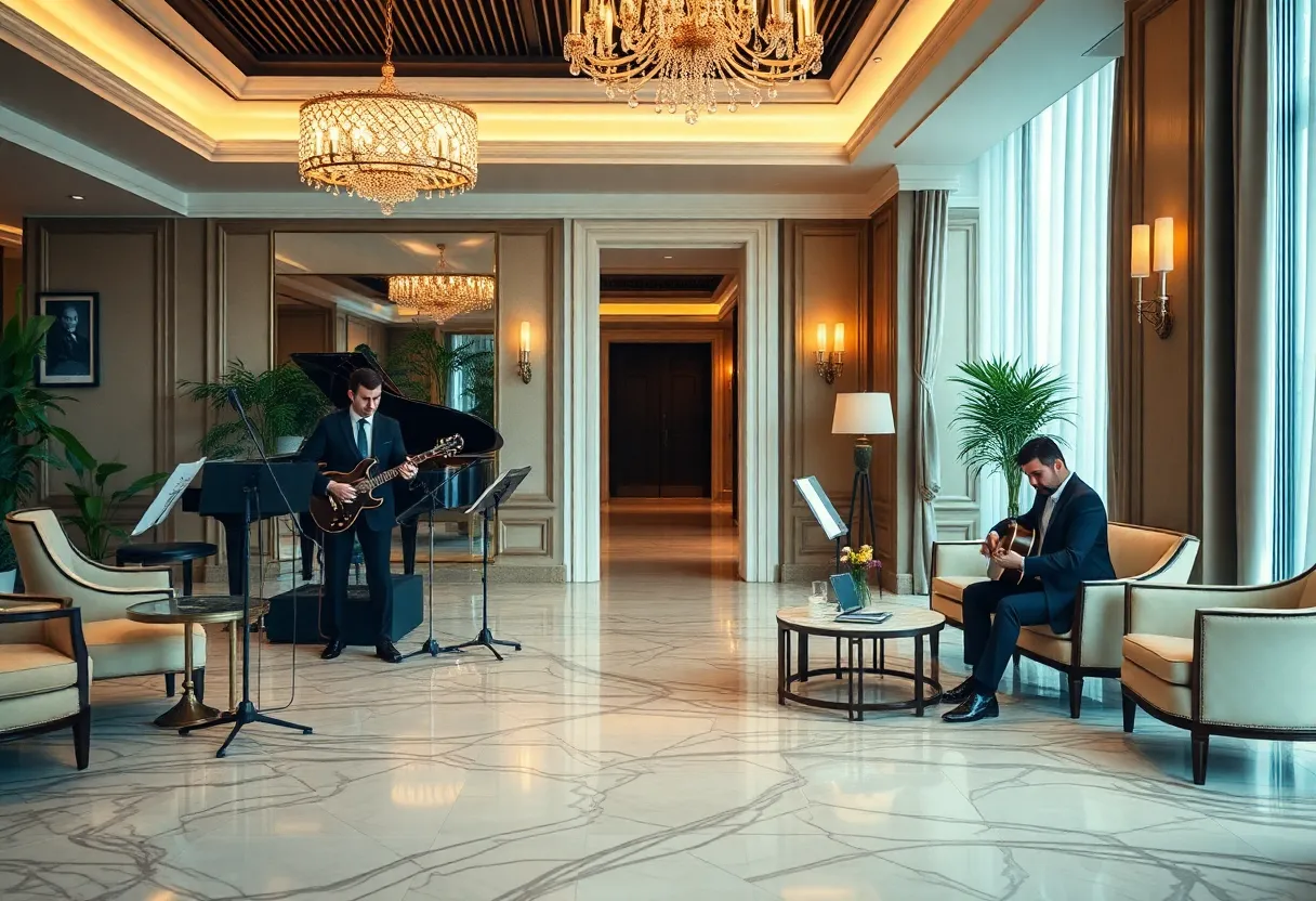 An elegant setting of a live performance at Signia by Hilton Atlanta