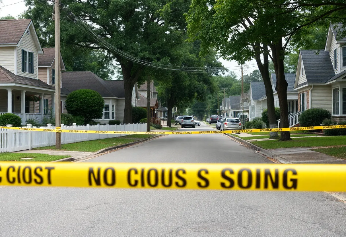 Scene of a shooting incident in Southeast Atlanta with police presence