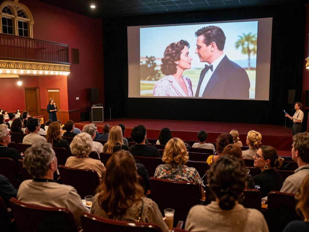 Community members gathered at Tara Theatre for movie screening