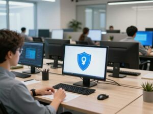 Modern office depicting innovation in Connected Living services