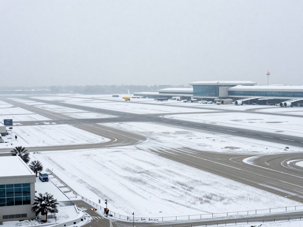 Hartsfield-Jackson Atlanta International Airport recovering from a winter storm