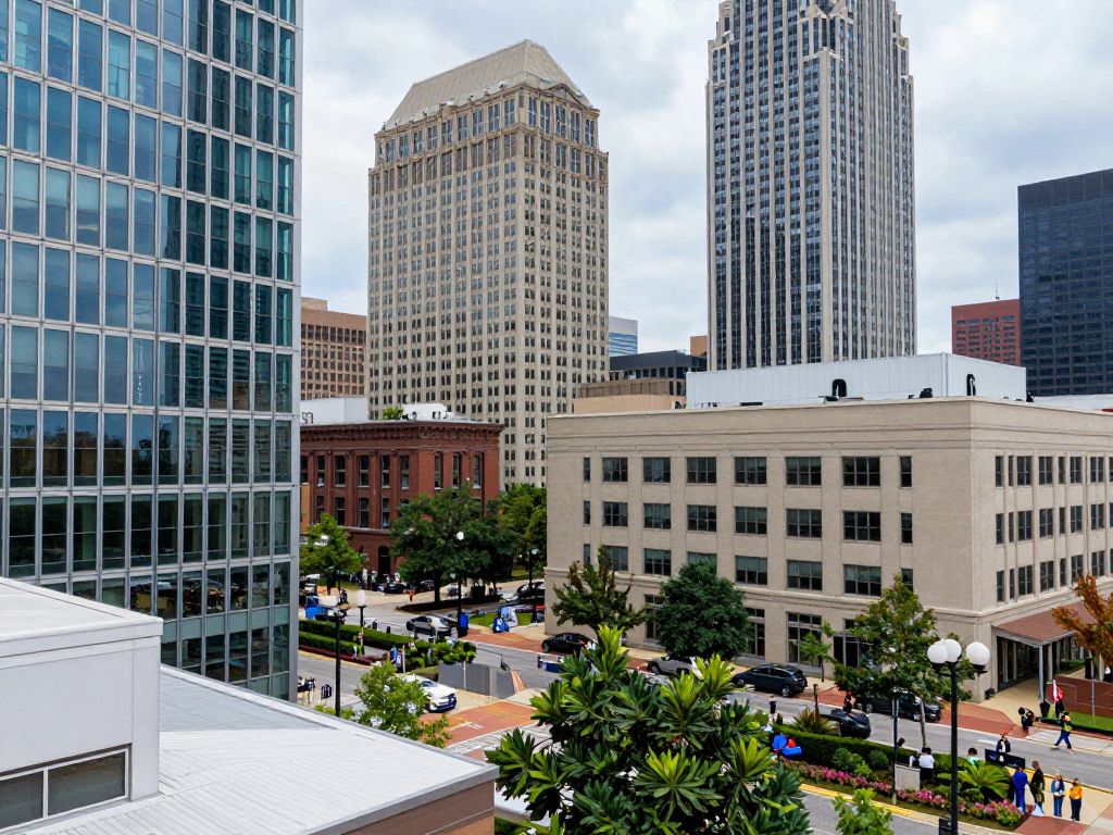 Vibrant Atlanta cityscape illustrating economic growth