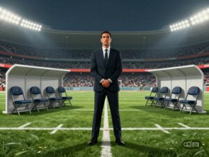 Symbolic representation of leadership change in Atlanta Falcons