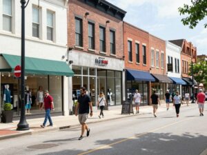 Local retail shops in Atlanta adapting to e-commerce changes.