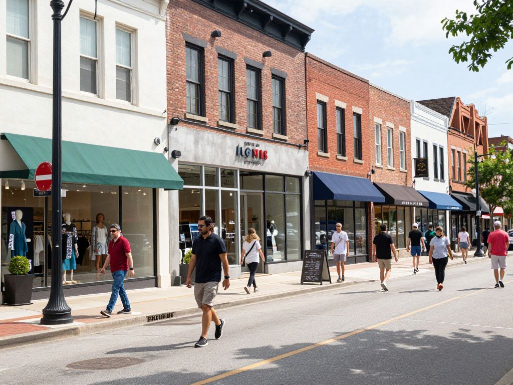 Local retail shops in Atlanta adapting to e-commerce changes.