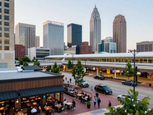 Scene depicting the growth of restaurants in Atlanta and Hartsfield-Jackson Airport
