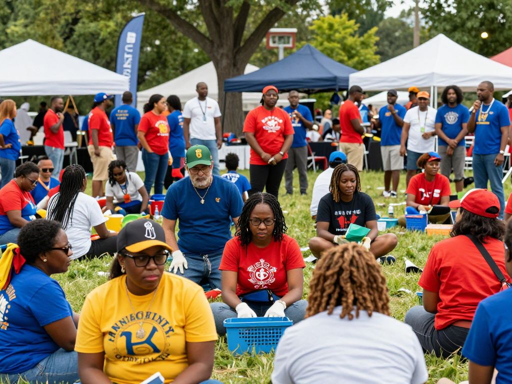 Community gathering at The King Center for King Holiday celebrations