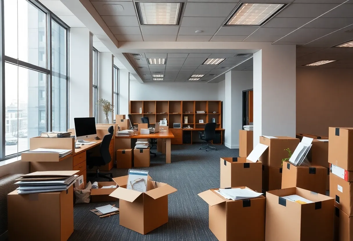 Office space reflecting corporate layoffs at Coca-Cola