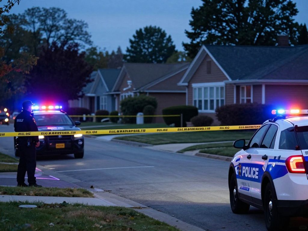 Police line at shooting scene in DeKalb County