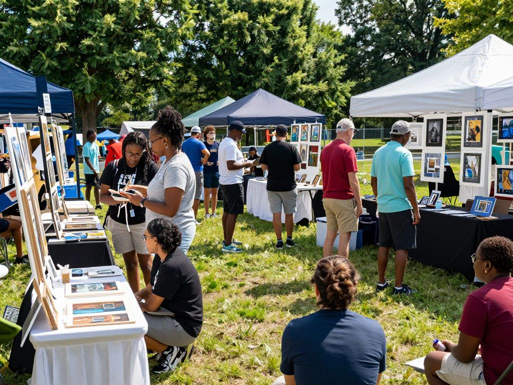 Local artists showcase their work in Dunwoody community event.