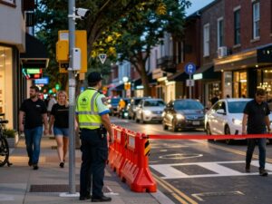Nightlife on Edgewood Avenue with safety features