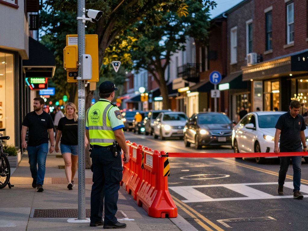 Nightlife on Edgewood Avenue with safety features