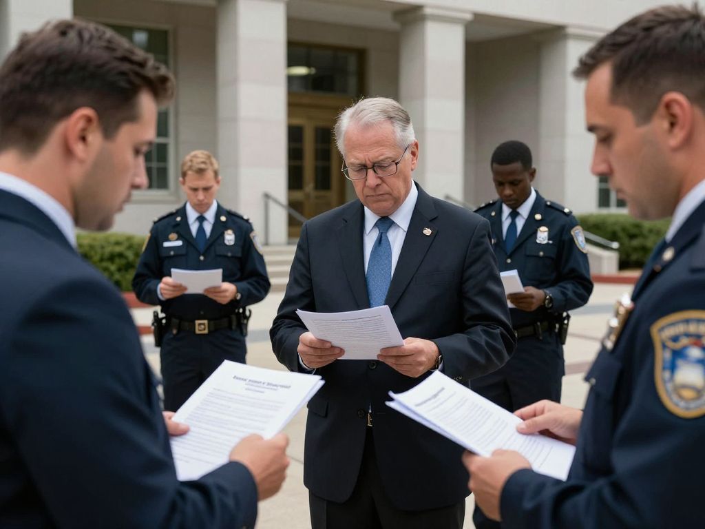 Federal agents conducting a search at Fulton County election operations center
