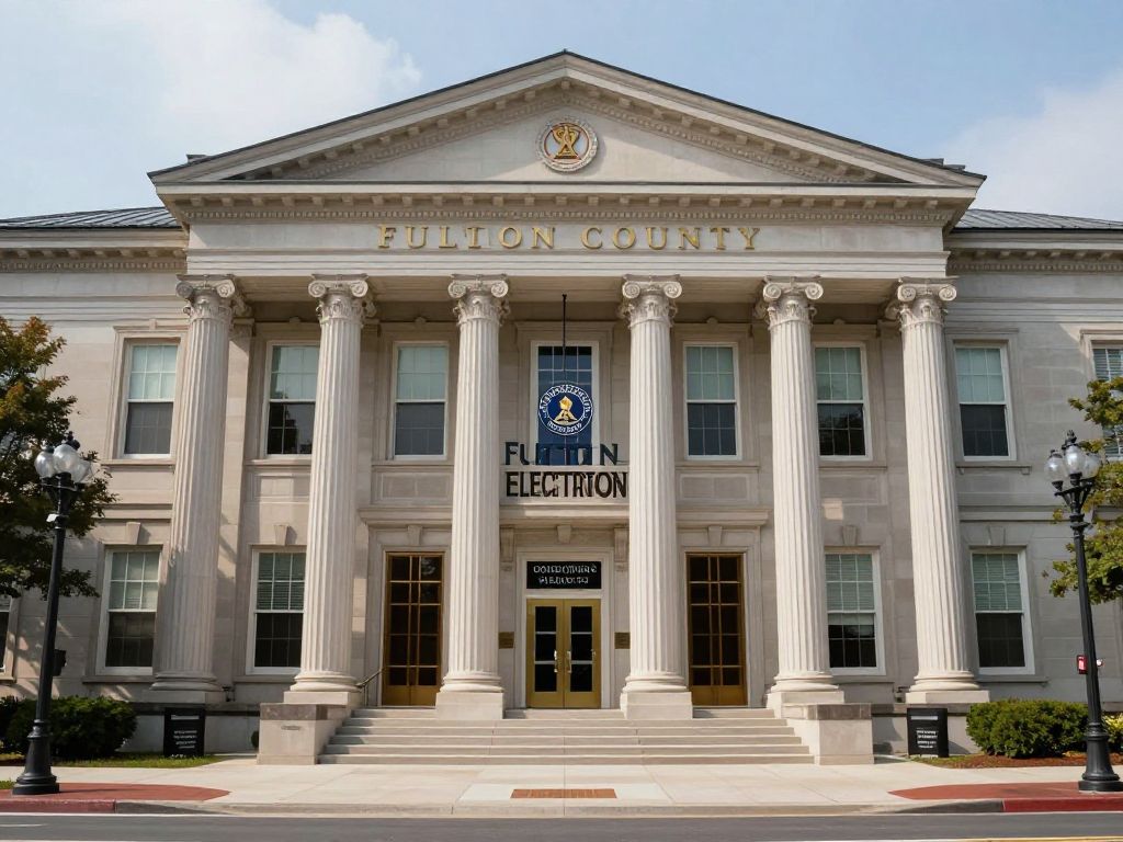 Fulton County election headquarters building