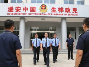 Federal agents at Fulton County elections office during search