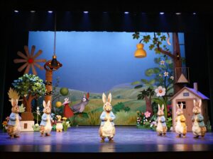 Stage setting for Into the Burrow at the Alliance Theatre