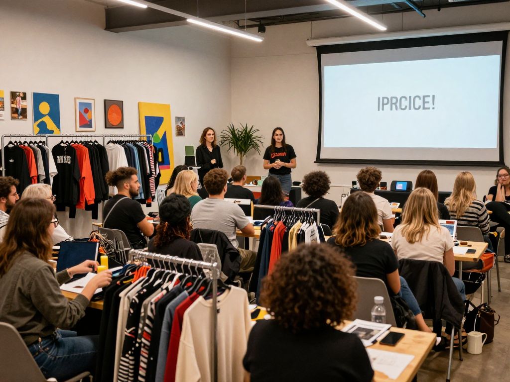 Community members engaging at Lavender Lens event