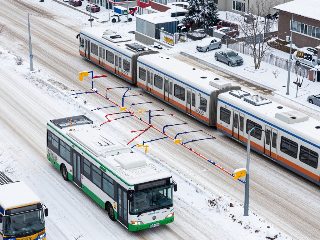 MARTA public transit in winter weather conditions
