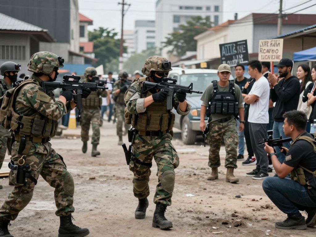 Diverse reactions in Atlanta to the military capture of a foreign leader.