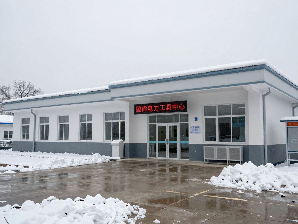 Closed public health facility in North Georgia during winter weather