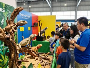 Exotic animal expo at Repticon featuring reptiles and educational displays