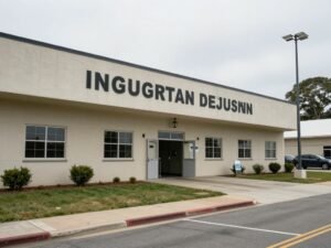 Exterior view of the Robert A. Deyton Detention Facility in Clayton County