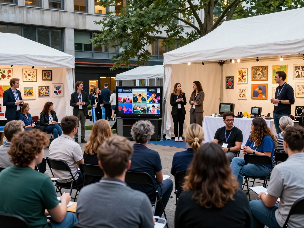 Crowd at SCAD TVfest in Atlanta, showcasing creativity and innovation.