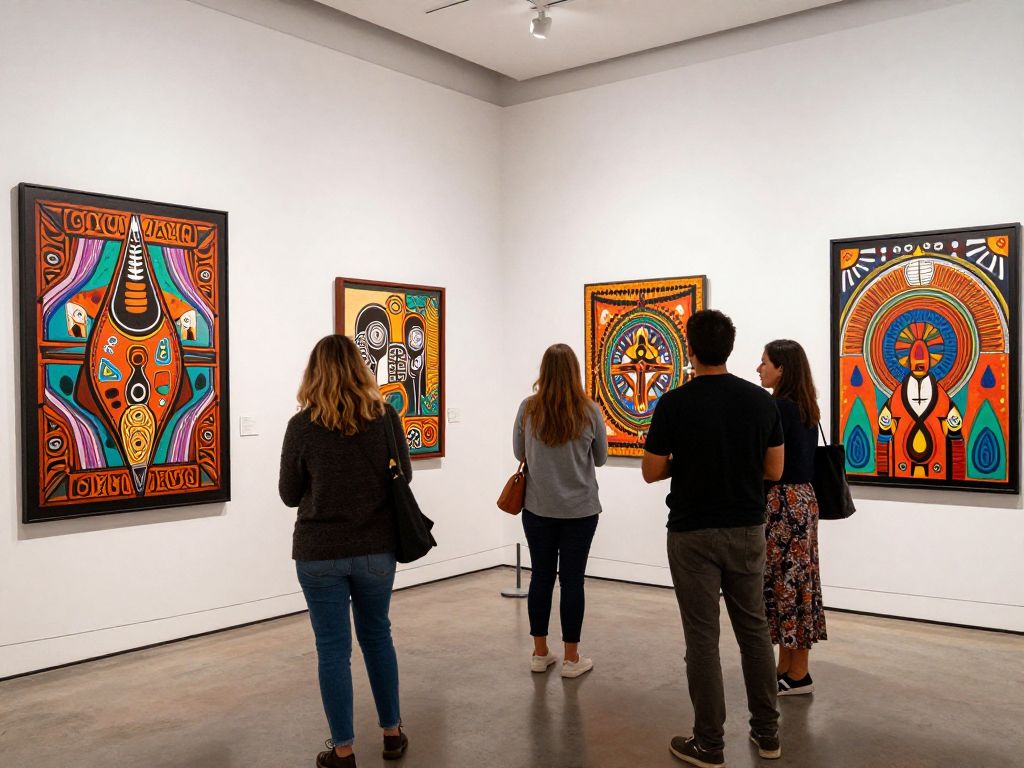 Art exhibition showcasing Indigenous artwork at Southwest Arts Center