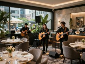 Event featuring live acoustic performances in downtown Atlanta.