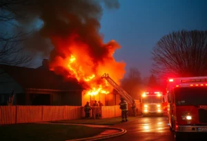 Firefighters battling a house fire in southeast Atlanta