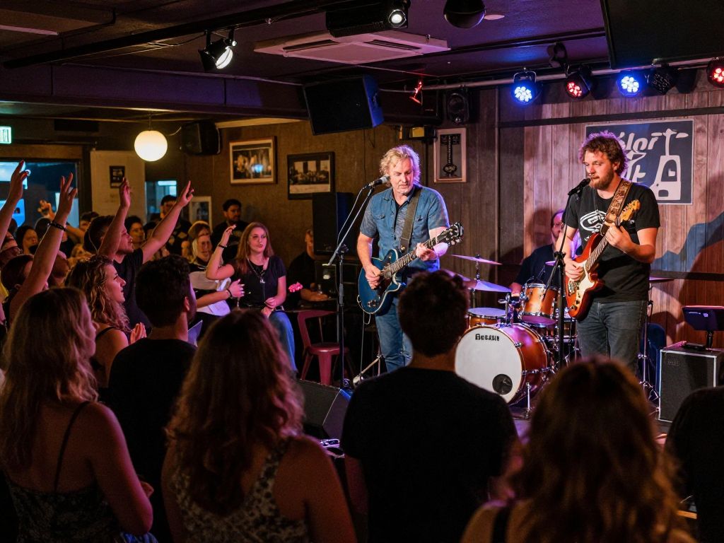 Audience enjoying Tinsley Ellis concert at Eddie's Attic