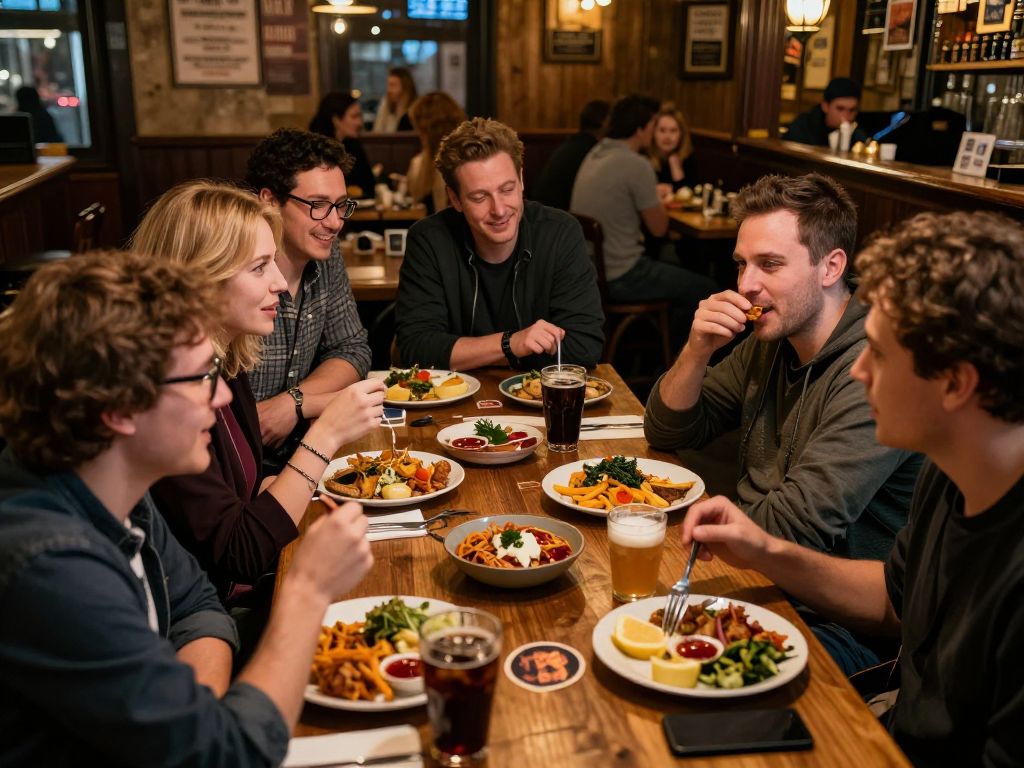Participants enjoying Trivia Night at Napoleon's in Decatur