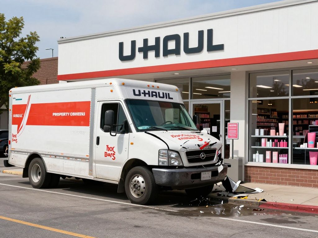 U-Haul truck used in burglary at a beauty supply store