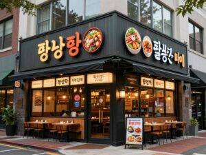 Exterior view of Yumbii restaurant locations in Atlanta