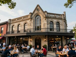 Historic building at 207 Peachtree transformed into a vibrant entertainment venue