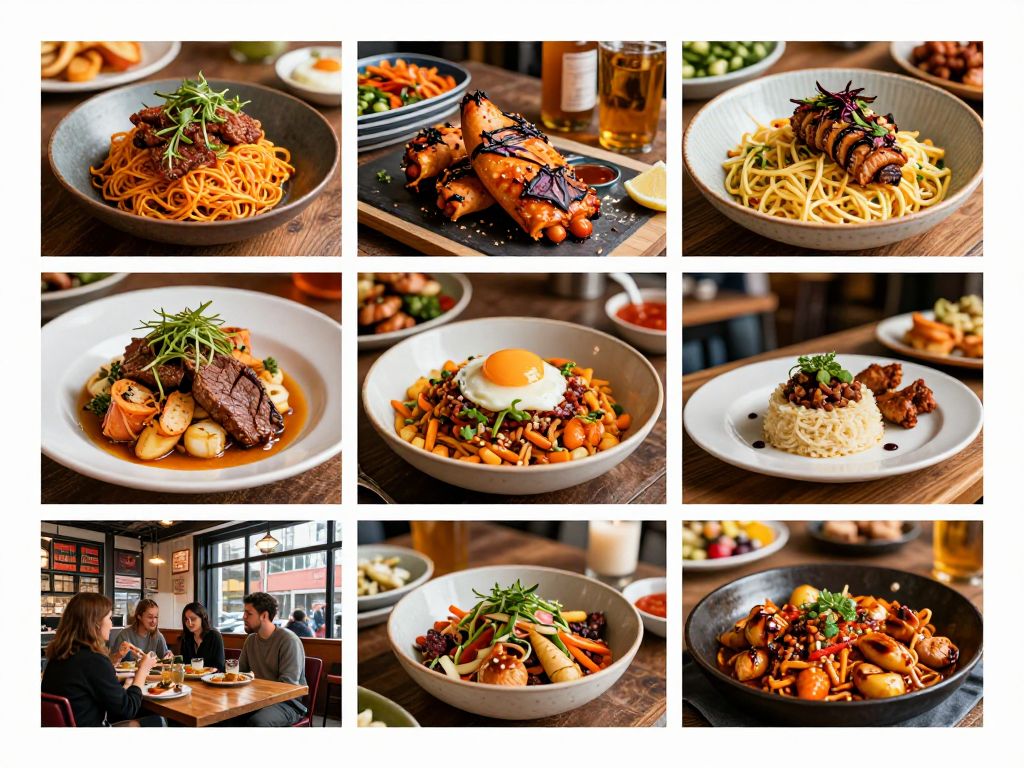 A bustling street in Atlanta filled with new restaurants and lively entertainment venues.