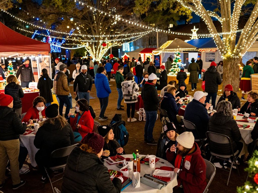 Families enjoying festive celebrations in Atlanta