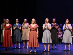 Scene from Black Girl Therapy 2 stage play at 7 Stages Theater