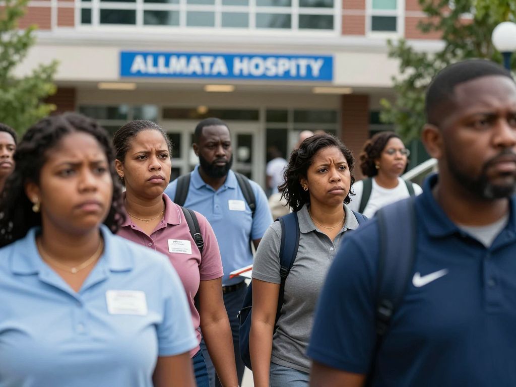 Community members searching for a missing person in Atlanta