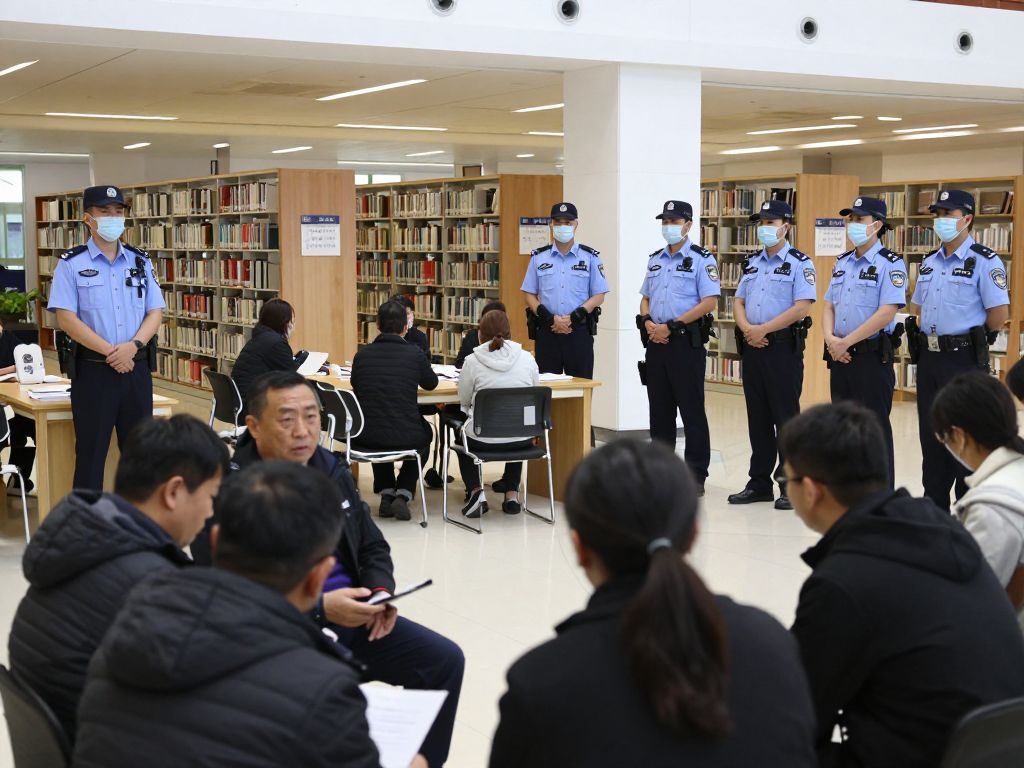 Police presence at Decatur Library after shooting incident