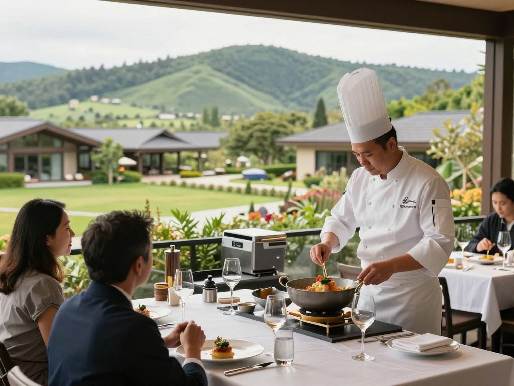 Chefs presenting gourmet dishes at the James Beard Foundation Weekend.
